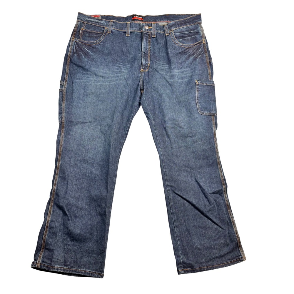 Bulwark FR Flame Resistant Stretch Denim Carpenter Jeans 46x30 Blue PSJ6SD2 CAT2